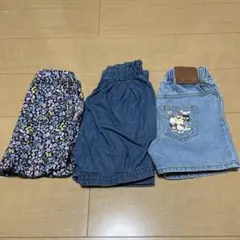＊キッズ120 ショートパンツ3点セット＊