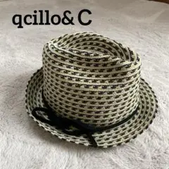 Qcillo&C クッチロアンドシー リボン付きハット秋冬素材サイズ57