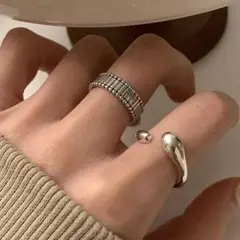 シルバー リング シンプル アクセサリー 人差し指 【再入荷】レディース