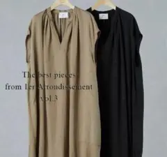 【1er Arrondissement】テンセルリネンスキッパーロングワンピース