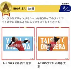 バレーボール男子　日本代表　小野寺太志　BIG タオル