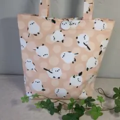 シマエナガ軽いトートバッグハンドメイド値下げいたしました