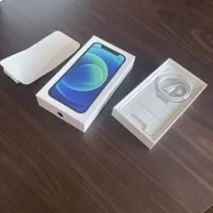 【空箱】Apple iPhone 12 mini青色 充電ケーブル付き