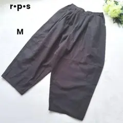 アールピーエス サルエルパンツ Ｍ ブラック コットン100％ ウエストゴム