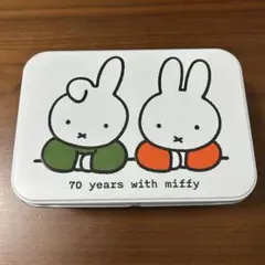 ミッフィー展　70周年　お菓子　アイシングビスケット　角缶　miffy