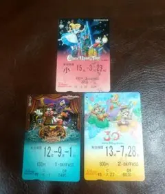 ディズニー　リゾートライン　フリー切符　フリーきっぷ　乗車券　使用済み