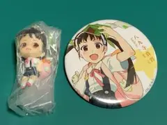 物語シリーズ　八九寺真宵　スイング　缶バッジ
