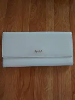 アニエスベー agnes b.　長財布　ロングウォレット　ホワイト　白