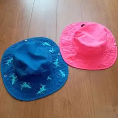 サメプリント バケットハット 2個セット