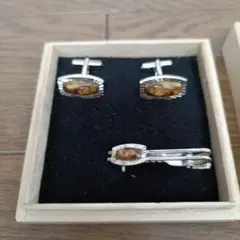 七宝焼の カフスボタンとネクタイピン◎