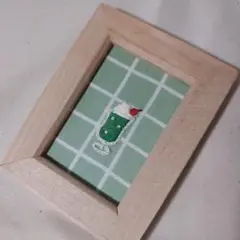 刺繍フレーム⑩『クリームソーダ』