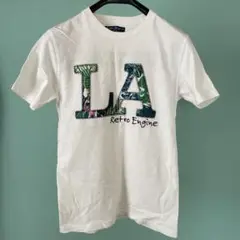 メンズ Tシャツ 夏服 レトロエンジン パイナップル