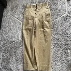 GENTLEMAN LADY カオス ハイウェストタックチノパンツ 36