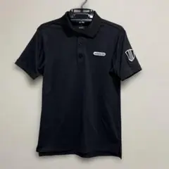 【adidas golf】アディダス　半袖ゴルフポロシャツ　黒　ブラック　S