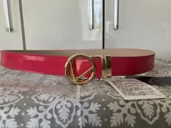【タグ付き未使用品】エナメルピンクベルト