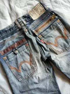 送料込み★EDWINブルートリップ　お洒落なダメージデニム　日本製　size30
