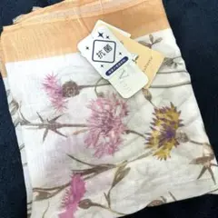 オーガニックコットン花柄ガーゼ生地