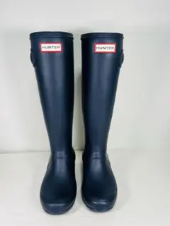 【セール実施中】HUNTER ハンターレインブーツ 22cm ネイビー