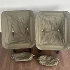【美品】コラボモデル　ノルディスク×ヘリノックス　ラウンドチェア　ベージュ ノルディスク×ヘリノックスによる、キャンパー必見のビッグ