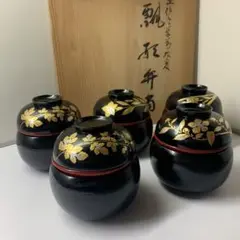 高級漆器　漆器のアソベ　光石謹製　紅葉蒔絵　菓子鉢　新品箱付き　アンティーク Amazon.co.jp: 高級漆器 漆器のアソベ 光石謹製 紅葉蒔絵 菓子鉢
