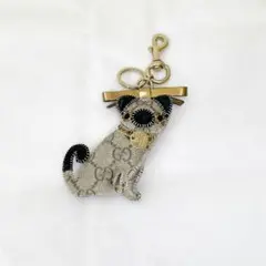 GUCCI グッチョリ オリバー パグ GG柄 PVC チャーム 犬