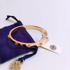 【新品未使用】Tory Burch ミラー スタッズ ヒンジ ブレスレット