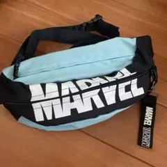 MARVEL ボディーバッグ　ウエストポーチ　水色系