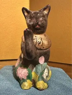 蝉丸　招き猫　美品　入手困難　金猫　猫 backend=imagemagick;version=1;