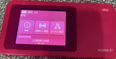 au Speed Wi-Fi WiMAX2＋ W01 ピンク 本体のみ