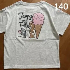 新品　ジェリー&タフィー　サガラ刺繍　半袖　Tシャツ　アイスクリーム　140