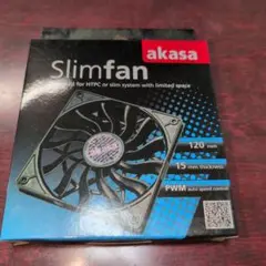 新品未開封 アイネックス akasa Slimfan 120mm PWMファン④