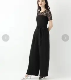 A part by ベアトップサロペット　ワイドパンツ　ブラック　Mサイズ