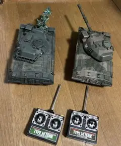陸上自衛隊　74式戦車　ラジコン　ジャンク