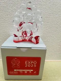 万博　ミャクミャク　クリアオブジェ
