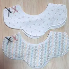 可愛いベビースタイ　よだれかけ　2枚組