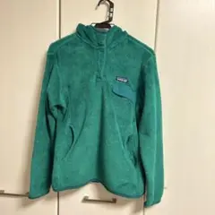 最終値下げ　patagonia フリース ハーフボタン　グリーン美品
