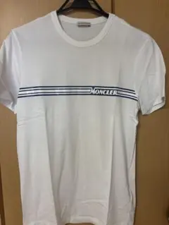 MONCLER ストライプ Tシャツ Mサイズ ホワイト