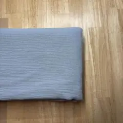 ぽこぽこダブルガーゼ生地 くすみブルー（110×75cm）
