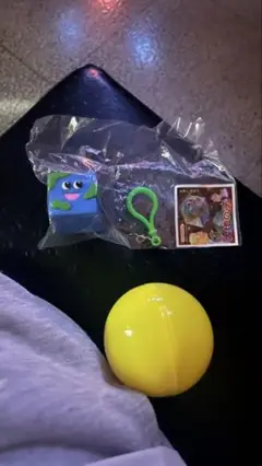 大地の子　ガチャガチャ　キーホルダー　四角