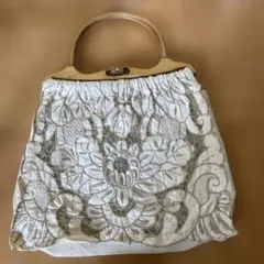 木製持ち手布バッグ