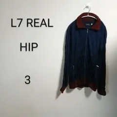 S379 L7 REAL ジップアップジャケット 3 ネイビー/ワインレッド