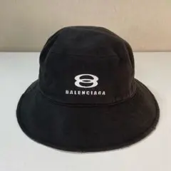 レア⭐︎美品⭐︎バレンシアガ　バケットハット　ロゴ入り　日本製　ウール　カシミヤ レア⭐︎美品⭐︎バレンシアガ バケットハット ロゴ入り 日本製