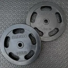 ivanko 10kg×2ラバープレート　穴径29ミリホームジム　アイロテック