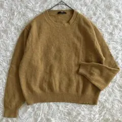 【大きいサイズ L】ユニクロ　プレミアムラムクルーネック　ニット　セーター