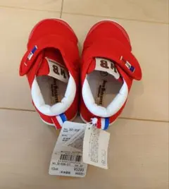 未使用新品タグ付◎ホットビスケッツ赤シューズ靴13cm