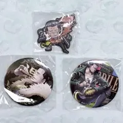 【ワンピース】クロコダイル 缶バッジ・ラバーマスコット