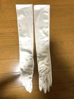 サテン ロンググローブS オーセンティック　ウェディング　ホワイト