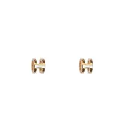 Hピアス Hモチーフピアス ゴールド イニシャル ロゴ アルファベット