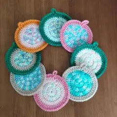 アクリルたわし　エコたわし　8枚セット