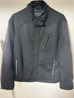 ブラック フェイクスエードジャケット
